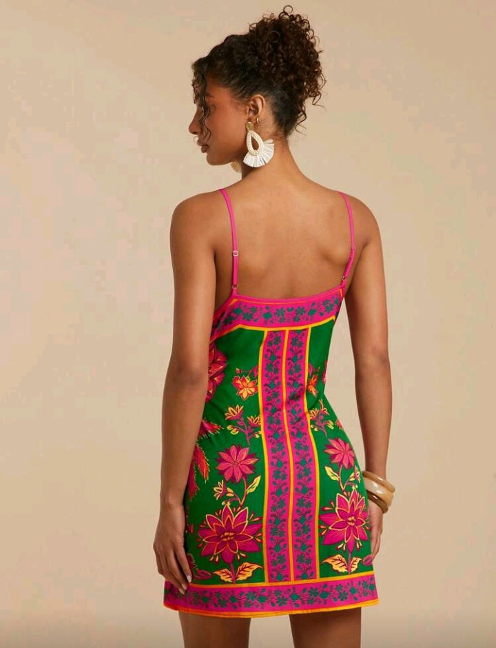 Vestido Estampado floral - Coleção Imani