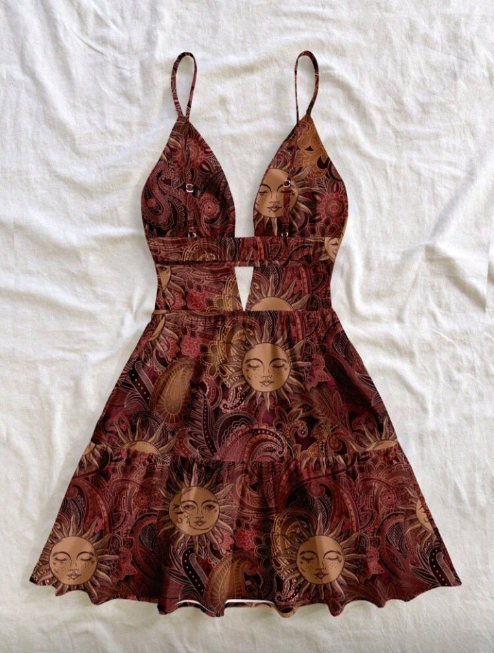 Vestido Curto com decote - Coleção Imani